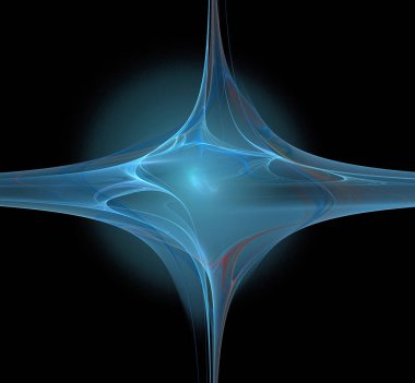 Dijital fraktal resimlerinden birinin resmi