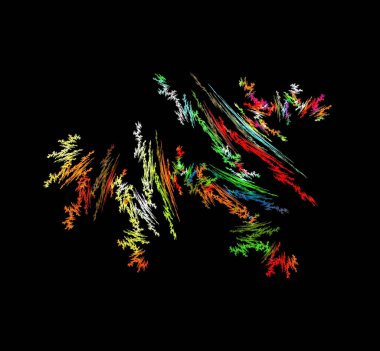 Dijital fraktal resimlerinden birinin resmi