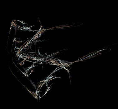 Dijital fraktal resimlerinden birinin resmi