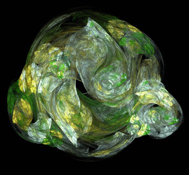 Dijital fraktal resimlerinden birinin resmi