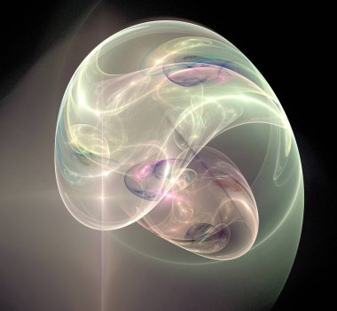 Dijital fraktal resimlerinden birinin resmi