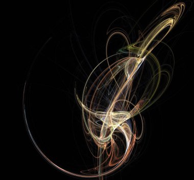 Dijital fraktal resimlerinden birinin resmi