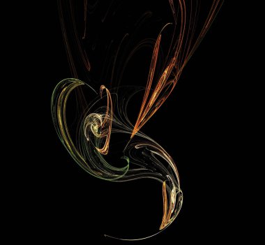 Dijital fraktal resimlerinden birinin resmi