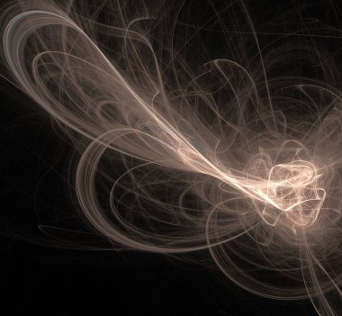 Dijital fraktal resimlerinden birinin resmi