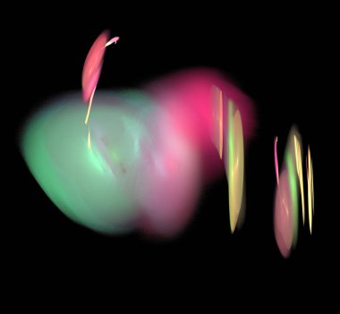 Dijital fraktal resimlerinden birinin resmi