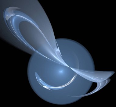 Dijital fraktal resimlerinden birinin resmi