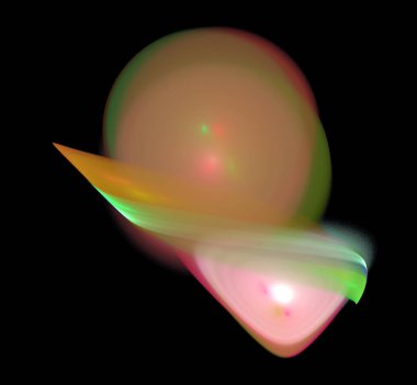 Dijital fraktal resimlerinden birinin resmi