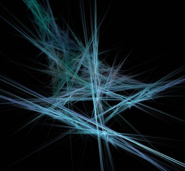 Dijital fraktal resimlerinden birinin resmi