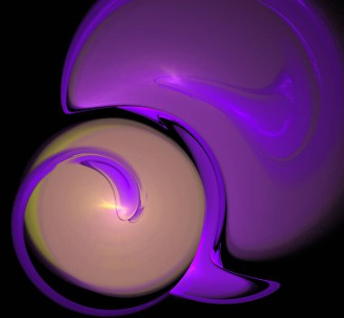 Dijital fraktal resimlerinden birinin resmi