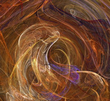 Dijital fraktal resimlerinden birinin resmi