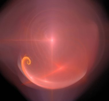 Dijital fraktal resimlerinden birinin resmi