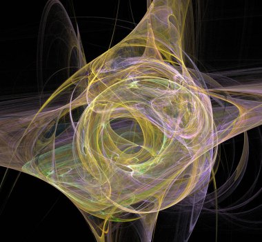 Dijital fraktal resimlerinden birinin resmi