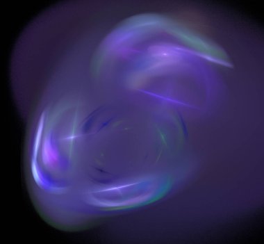 Dijital fraktal resimlerinden birinin resmi