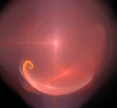 Dijital fraktal resimlerinden birinin resmi