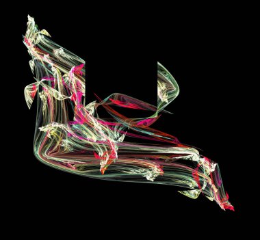 Dijital fraktal resimlerinden birinin resmi