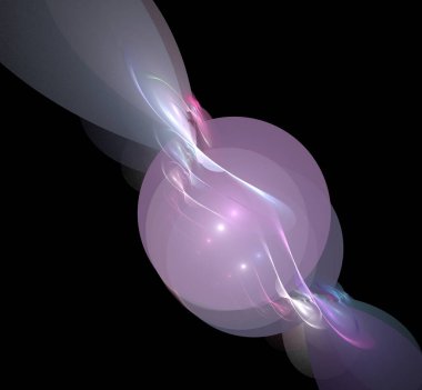 Dijital fraktal resimlerinden birinin resmi