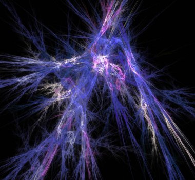 Dijital fraktal resimlerinden birinin resmi