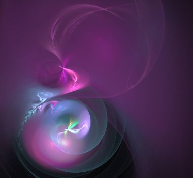 Dijital fraktal resimlerinden birinin resmi