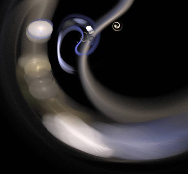 Dijital fraktal resimlerinden birinin resmi