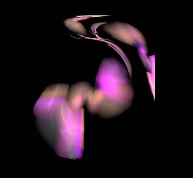 Dijital fraktal resimlerinden birinin resmi