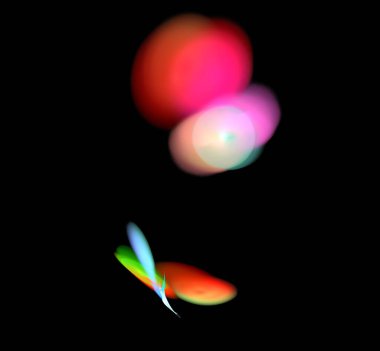 Dijital fraktal resimlerinden birinin resmi