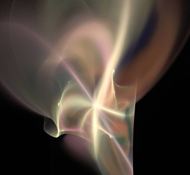 Dijital fraktal resimlerinden birinin resmi