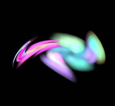 Dijital fraktal resimlerinden birinin resmi