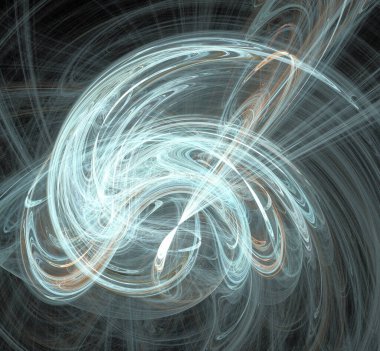 Dijital fraktal resimlerinden birinin resmi