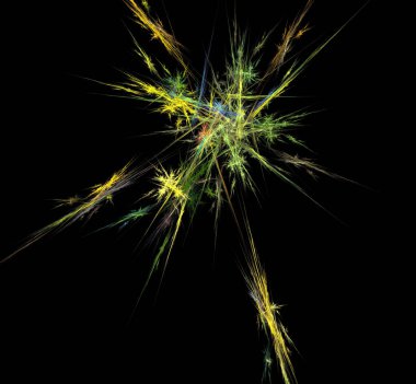 Dijital fraktal resimlerinden birinin resmi