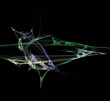 Dijital fraktal resimlerinden birinin resmi