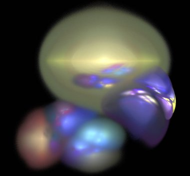 Dijital fraktal resimlerinden birinin resmi