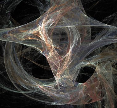 Dijital fraktal resimlerinden birinin resmi