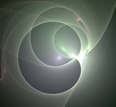 Dijital fraktal resimlerinden birinin resmi