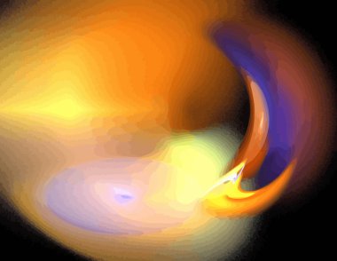 Dijital fraktal resimlerinden birinin resmi