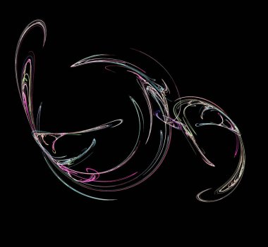 Dijital fraktal resimlerinden birinin resmi