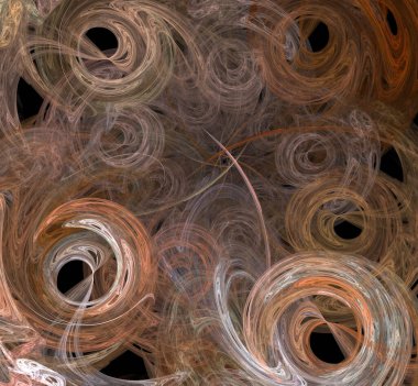 Dijital fraktal resimlerinden birinin resmi