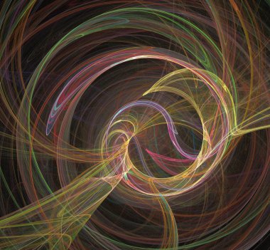 Dijital fraktal resimlerinden birinin resmi