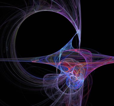 Dijital fraktal resimlerinden birinin resmi