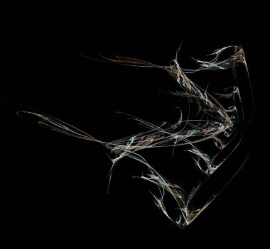 Dijital fraktal resimlerinden birinin resmi