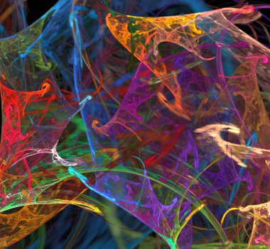 Dijital fraktal resimlerinden birinin resmi