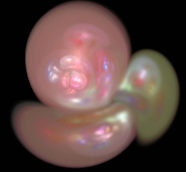 Dijital fraktal resimlerinden birinin resmi