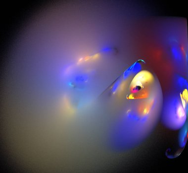 Dijital fraktal resimlerinden birinin resmi