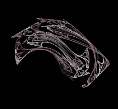 Dijital fraktal resimlerinden birinin resmi