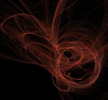 Dijital fraktal resimlerinden birinin resmi