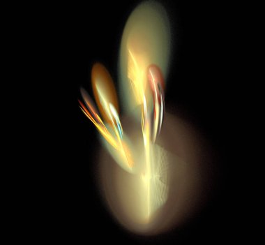 Dijital fraktal resimlerinden birinin resmi