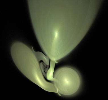 Dijital fraktal resimlerinden birinin resmi