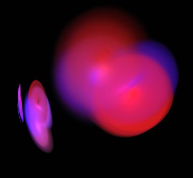 Dijital fraktal resimlerinden birinin resmi