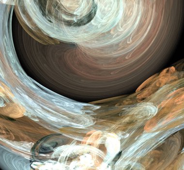 Dijital fraktal resimlerinden birinin resmi