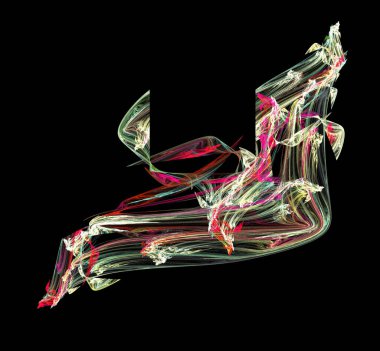 Dijital fraktal resimlerinden birinin resmi