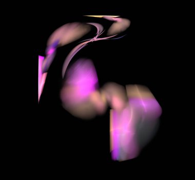 Dijital fraktal resimlerinden birinin resmi